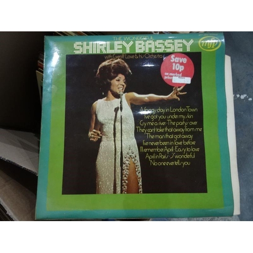 319 - Large quantity of long playing records including Shirley Bassey, Jeff Love and his Orchestra, Spanis... 