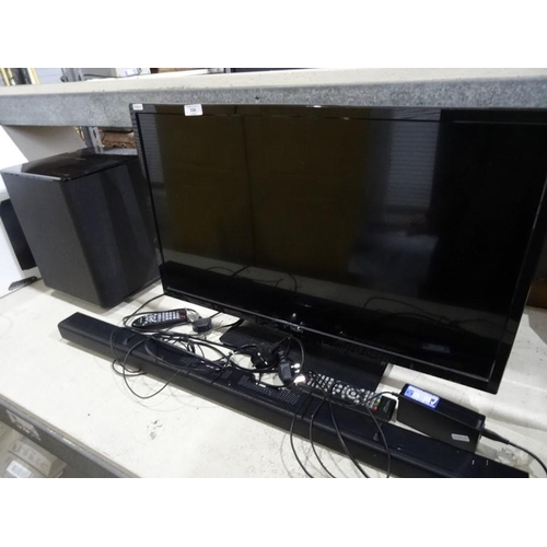 334 - Seiki flatscreen television with surround sound Samsung Dolby system