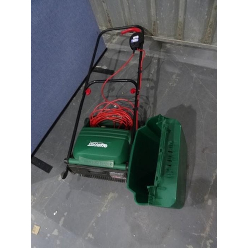 341 - Qualcast Bosch Concorde 32 electric lawnmower with grass box