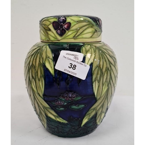 38 - Moorcroft ginger jar decorated with Ophelia, limited edition 76/250, signed with the initials LK, 15... 