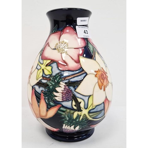 43 - Moorcroft baluster-shaped vase stamped ‘ERII Golden Jubilee 2002’, initialled ‘PH’, 20cm high approx