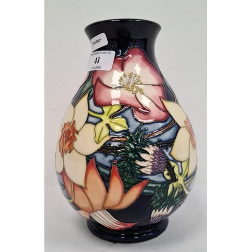 43 - Moorcroft baluster-shaped vase stamped ‘ERII Golden Jubilee 2002’, initialled ‘PH’, 20cm high approx