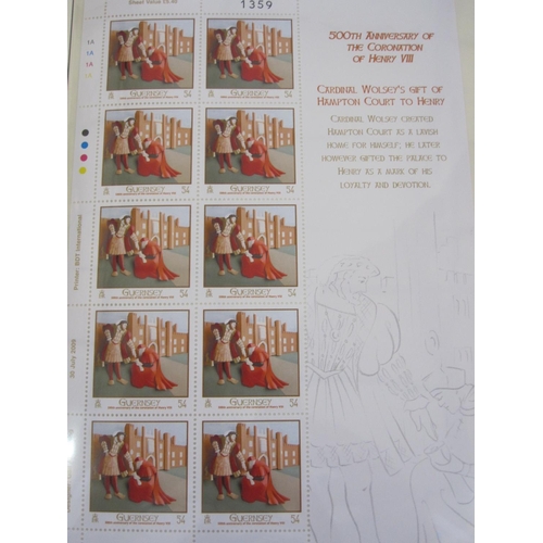 126 - QEII 80th birthday album of stamps, 1 album of UMM Commonwealth issues, 500th anniversary of coronat... 