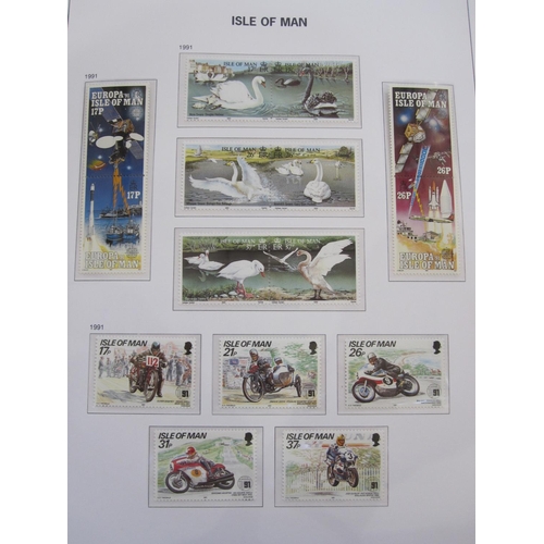 144 - Album of Isle of Man stamps in SG printed album UM appears complete to 2002 (1 album)