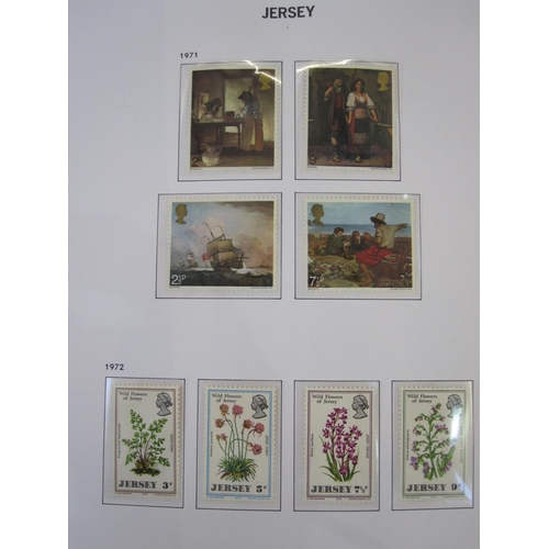 145 - Jersey collection of stamps in SG printed album UM a few wartime issues appears complete to 2002 (1 ... 