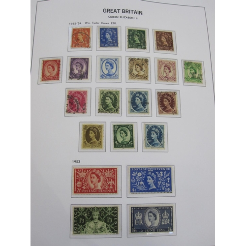 146 - Four volumes of GB stamp collection in SG printed albums from 1840 1d black to 2012 Olympic gold med... 