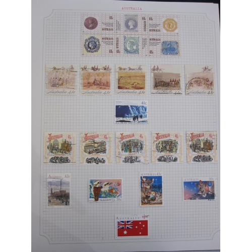 158 - Two albums of stamps, Australia from King George V onwards including kangaroos selection to £1 used ... 