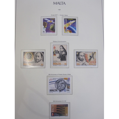 159 - Album of modern unmounted mint Malta and collection of varieties and error, mainly modern GB and com... 