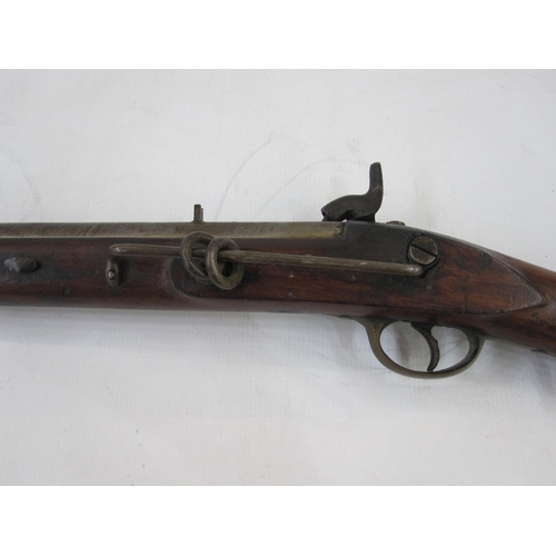 190 - British Pattern 1859 Indian Service 'Short Rifle' stamped '1859 TOWER' with VR crown (ramrod missing... 