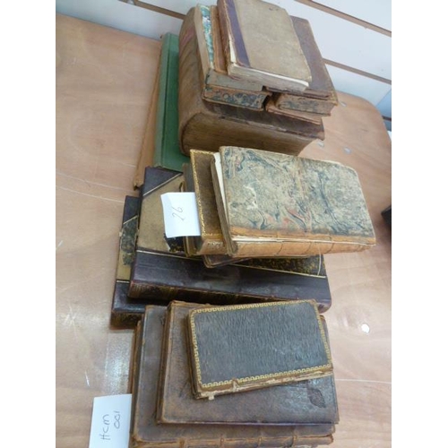 26 - Quantity of antiquarian books, mainly in need of restoration, including: 
 Aesop's Fables, annotated... 