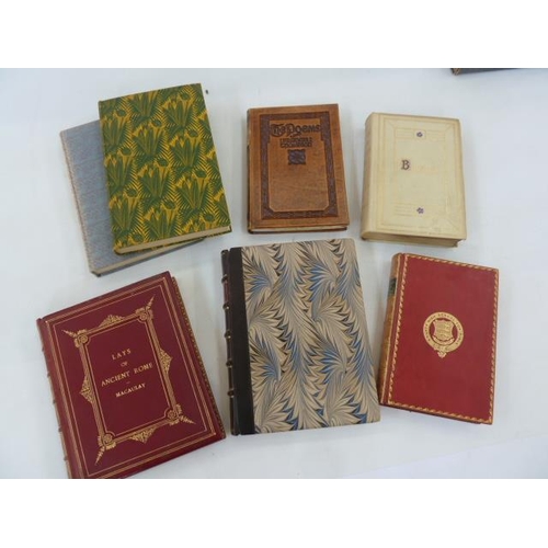 62 - Fine bindings to include poetry:-
 