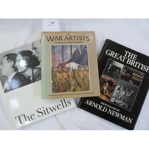 74 - Quantity of books relating to art including:-
 Harries, Meirion & Susie 
 