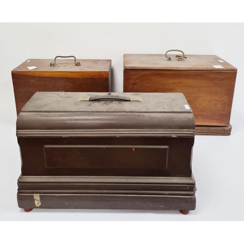 251 - Three various sewing machines, with cases(3)