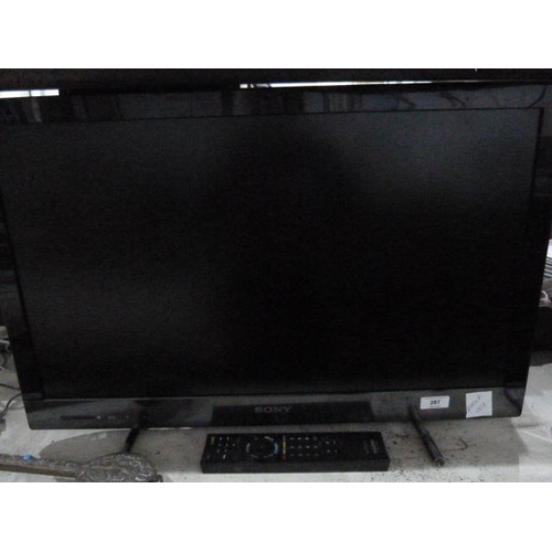 287 - Sony flatscreen television, 26