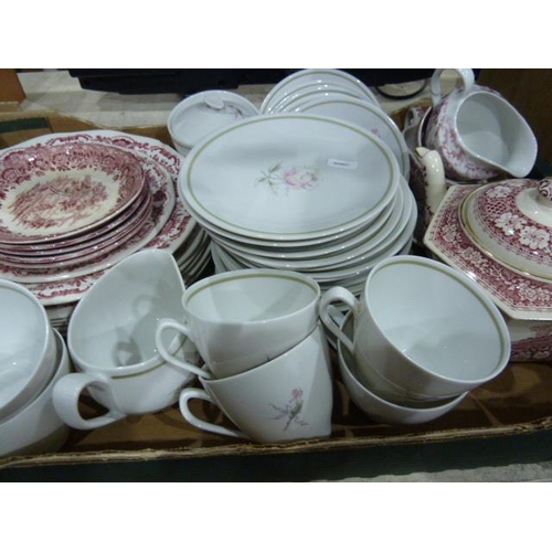 291 - Grindley & Co country style part tea service, Masons 'Strathmore', an Art Deco part tea service, etc... 