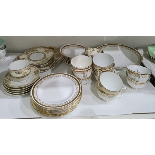 51 - Quantity of Noritake and other gilt bordered tea china