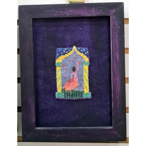 390 - Kirsten Glasbrook
 Woolwork tapestry miniature
 