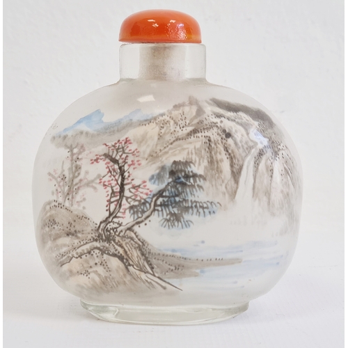 112 - Chinese scent bottle decorated with birds