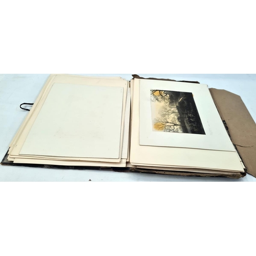 138 - A quantity of early 20th Century 'Place Pictures' in presentation folder to include 'Empirex Campsit... 