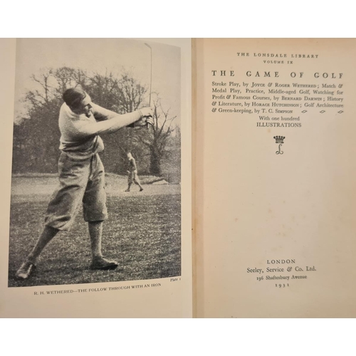 50 - Golf to include:-
 The Lonsdale Library 
 