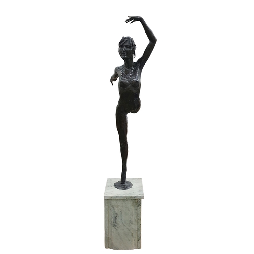 275 - After James Osborne (1940-1992)
 Bronze study of a female dancer, limited edition 3/10, signed to ba... 