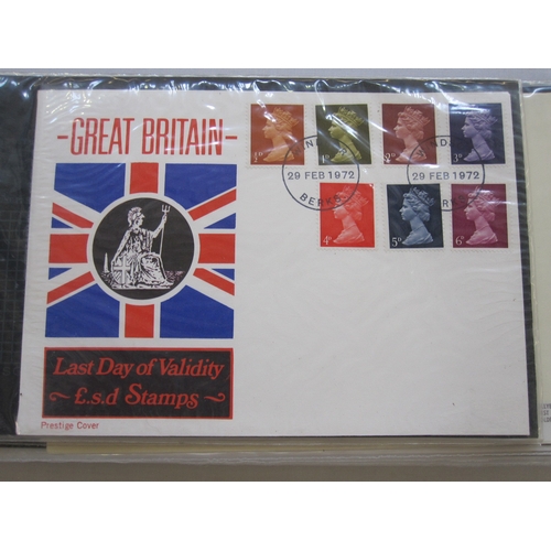 209 - Album of First Day Covers including 29th February1972 last Day of Issue ( rare) and Princess Diana c... 