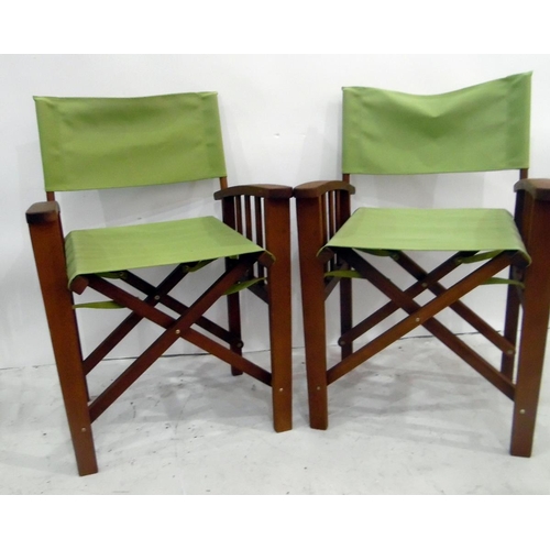 1079 - Four folding directors-style garden chairs (4)