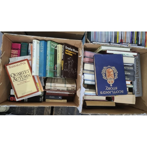 443 - Quantity of hardback books to include novels, biographies, etc (4 boxes)