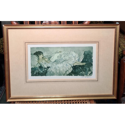 520 - Sir William Russell Flint (1880 - 1969)
 Colour print 
 