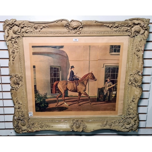 544 - After Alfred Munnings
 Colour print 
 