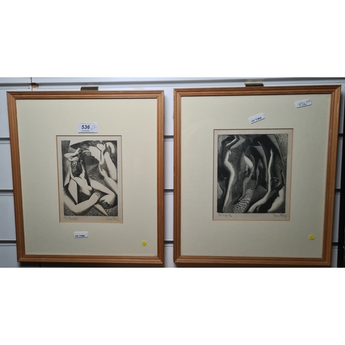 536 - Blair Hughes-Stanton (1902-1981)
 Pair wood engravings 
 