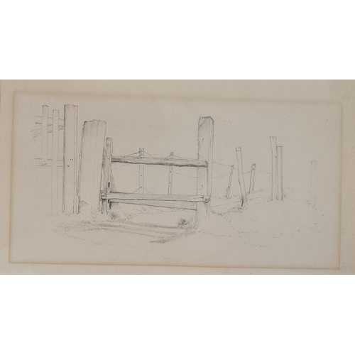 489 - Frank Lewis Emmanuel (1865-1948)
 Collection of pencil sketches 
 Country landscape and harbour scen... 