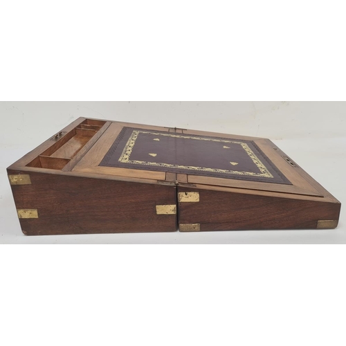 1016 - 19th century brass-bound writing slope