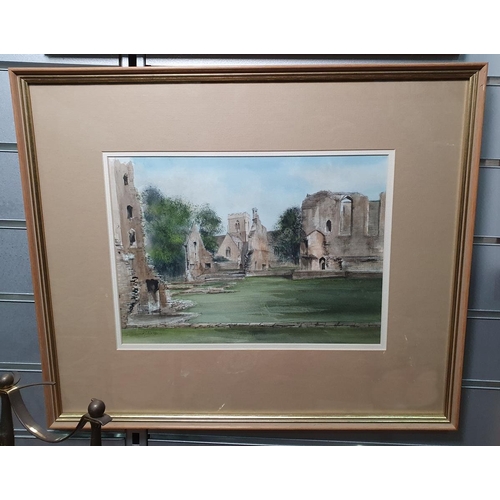 369 - Ken Messer (1931-2008)
 Watercolour
 Minster Lovell, signed, 25cm x 34cm 
 Ken Messer 
 Watercolour
... 