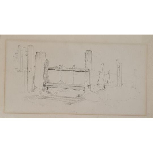 313A - Frank Lewis Emmanuel (1865-1948)
 Collection of pencil sketches 
 Country landscape and harbour scen... 