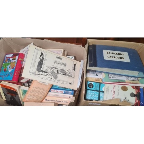 387 - Six boxes of assorted books, mainly fiction (6 boxes)