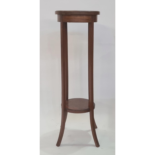 25 - 20th century two-tier circular jardiniere stand and a nest of three tables (2)