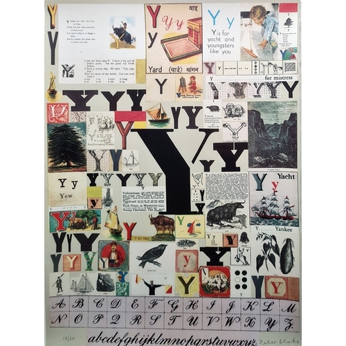 90 - After Sir Peter Blake (b.1932)
 Screenprint in colours
 Letters X, Y and Z from the Alphabet Series,... 