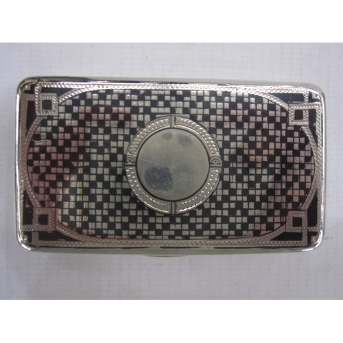 449 - 19th century Russian 84 standard silver snuff box, with assay marks for A Skovronsky, Moscow 1896, w... 