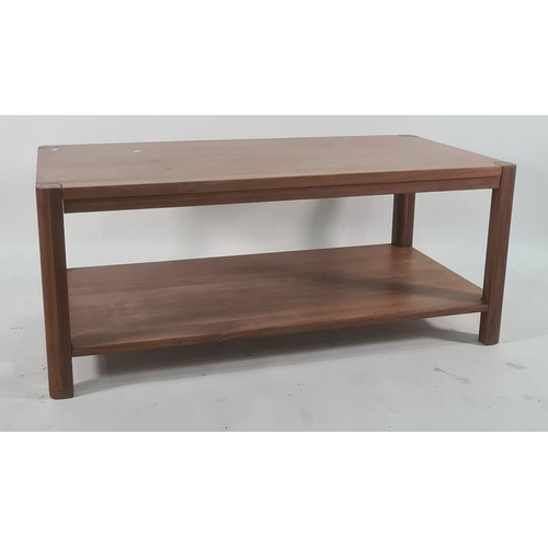 1140 - Suite of modern lounge furniture, Eastern hardwood, to include sideboard with two drawers above two ... 