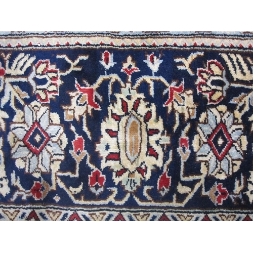 1322 - Persian Kashan carpet, the red ground field with stepped central medallion, the field decorated all ... 