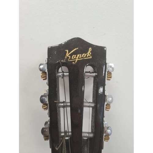 187 - Egmond electro acoustic guitar and a Kapok Brand guitar 1/4 size (2)