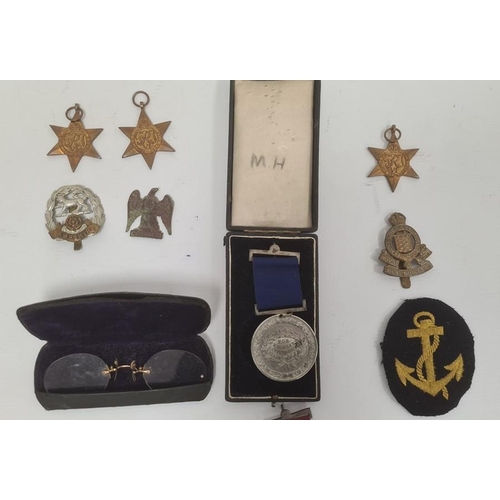 217 - Assorted medals including the Italy Star, the 1939-45 Star and the France and Germany Star, various ... 