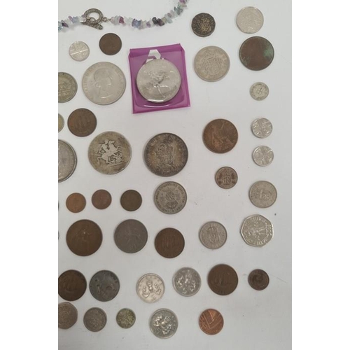 219 - Quantity of British and foreign coinage, Victorian and later