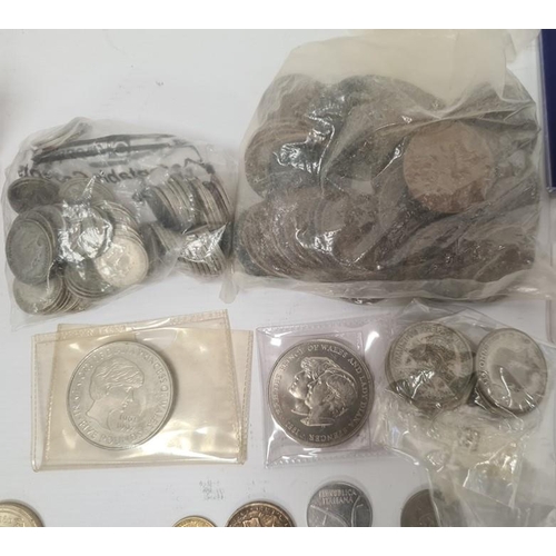 225 - Quantity of British and other coinage, 19th century onwards and a small quantity of jewellery