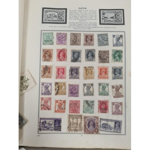 228 - The Meteor Stamp Album and contents of all world stamps, assorted first day covers and another album