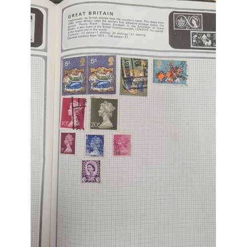 228 - The Meteor Stamp Album and contents of all world stamps, assorted first day covers and another album