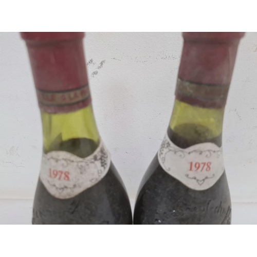 253 - Two bottles of 1978 Chateauneuf du Pape Vieux Telegraphe (2) (Provenance - this lot has been stored ... 