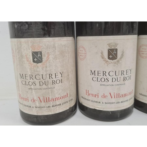 262 - Six bottles of 1966 Mercurey Clos du Roi (6)  (Provenance - this lot has been stored in a manor hous... 