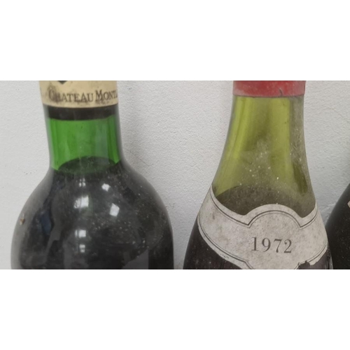 264 - Four bottles of 1972 Savigny-les-Beaune La Dominode, one bottle of Chateau Montlabert (label missing... 